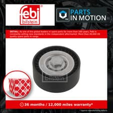 Image of Aux Belt Idler Pulley 30892 Febi Guide Deflection 022145276C 022145276F Quality