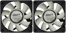 Image of 2 x Gelid Solutions Silent 6 PC Fans 6cm 60mm 3200RPM Quiet 48Hr RM Del x 2 Pack