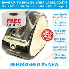 Image of Dymo Label Printer 450 LabelWriter Refurbished + Accessories + 3 Month WARRANTY