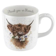 Image of Wrendale Designs 'Thank You' Highland Cow Mug