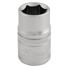 Image of Draper 3/8" Drive Satin Finish Hexagon Socket Metric 11mm