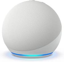Image of Amazon Echo Dot 5th Gen Smart Speaker - Glacier White - UK Model - Free Shipping