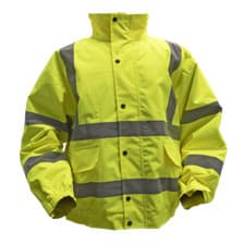 Image of Hi-Vis Yellow Jacket with Quilted Lining & Elasticated Waist - XX-Large