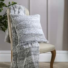 Image of Snow Leopard Faux Fur Throw Blanket 130x180cm Luxury Soft Plush Sofa Bed Cushion