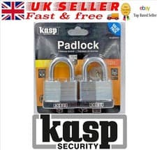Image of Kasp Twin pack 130 Series Laminated Steel Padlock 50mm Standard K13050D2