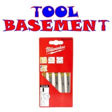 Image of MILWAUKEE CLEAN & SPLINTER FREE JIGSAW BLADES, PACK OF 5 - 4932274351