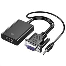 Image of 1080P VGA to HDMI Converter with Audio Cable, Dual-Screen Modes, 1920x1080P