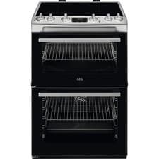Image of AEG CIX6540ACM 60cm Free Standing Electric Cooker with Zone induction hob Hob