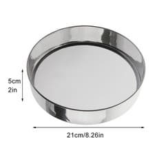 Image of Premium Stainless Steel Round Flour Sieve 10/12/15/18/20CM Diameter Options