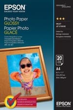 Image of Genuine Epson A4 Glossy Photo Paper 210 x 297 mm 200gsm - 20 Sheets (C13S042538)