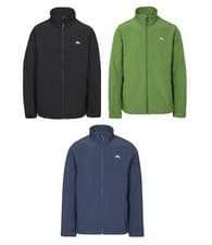 Image of Trespass Mens Vander Softshell Full Zip Jacket Fleece Lined Wind Water Replant