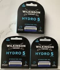 Image of WILKINSON SWORD Hydro 5 X3 12 Men’s Razor Blades Hydrating Gel Sensitive Shaving
