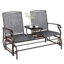 Image of Outsunny 2 Seater Rocker Double Rocking Chair Lounger Outdoor Garden Furniture