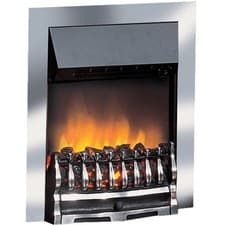 Image of Dimplex WYN20CH Wynford Optiflame Effect Electric Inset Fire In Chrome
