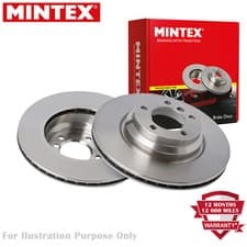Image of For Citroen Peugeot Brake Discs Pair Front Solid 266 mm Diameter MDC338 Mintex