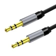 Image of Ultra Slim 3.5mm To 3.5mm Headphone Jack Cable Stereo Audio AUX Gold Plated 1.2M