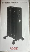 Image of Logik L15OFR20 1500W Portable Oil-filled Radiator - Black