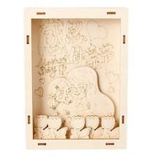 Image of Wooden Blank Photo Frame Painting Experience Ideal For Family Mother s Day Fun