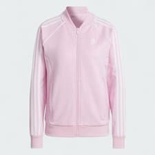 Image of Adidas Adicolor Classics Women's Superstar Track Jacket Pink IK4033 Size S 8-10