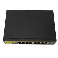 Image of ›16 Port POE Switch 200W 10 100Mbps Metal Housing Plug And Play Ethernet