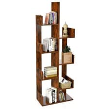 Image of Tree-Shaped Bookshelf with 8 Storage Shelves