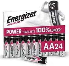 Image of Energizer Advanced - AA Batteries (24 Pack) - Double A Battery 1.5V - Up To 100%