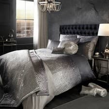 Image of STUNNING BRAND NEW KYLIE MINOGUE GIA SLATE DOUBLE 5 PIECE BEDDING SET 