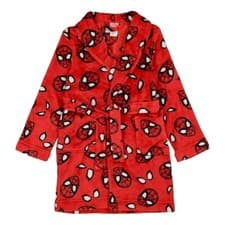 Image of Marvel Spiderman Fleece Robe One Piece Boy Pajamas Boy's Girl's 4 5 6 7 8 10 12