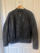 Image of Mens Leather Look Jacket - Jack & Jones - XL - Never Worn - New Without Tags