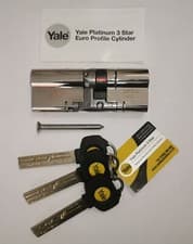 Image of yale platinum 3 star euro cylinder