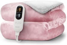 Image of Large Electric Heated Throw Blanket 160x130cm – 9 Heat Settings & Timer
