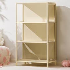 Image of 4-Tier Bamboo Shelf Home Shelving Unit Bamboo Display Storage Rack Organiser
