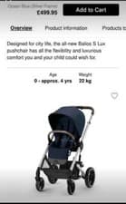 Image of Cybex Balios S Lux Stroller Pushchair