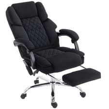 Image of Office Chair with 6-point Vibration Massage and Heat, Fabric Desk Chair w