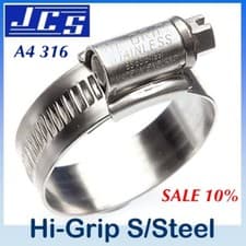 Image of Genuine JCS Jubilee Hose Clip Stainless Steel 316 - Marine Grade - 10% SALE -