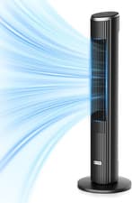 Image of 35inch Tower Cooling Fan 90° Oscillating Bladeless with Remote, 4 Speeds 3 Modes