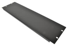 Image of 3 U 19” Blank Rack Panel With Black Finish
