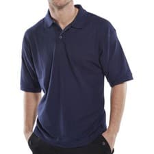 Image of Click Workwear Polo Shirt Polycotton Unisex Work Wear Short Sleeve Plain Mens