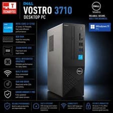 Image of Dell Vostro 3710 Desktop PC Intel i3 12TH 8GB RAM 256GB SSD DVD-RW Windows 11