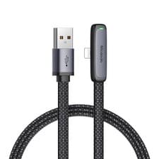 Image of Mcdodo Right Angle Flat for iPhone Fast Charger Cable 3A Charging 1.2m 1.8m
