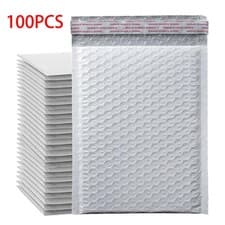 Image of 100pcs Waterproof Strong Bubble Padded Mailing Bag Postal Self Seal Jiffy Bags