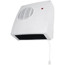 Image of Downflow Fan Heater with Timer Bathroom Wall Mounted Heating 2kW | Eterna