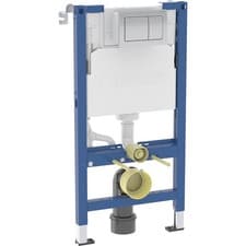 Image of Geberit 980mm Duofix Wall Hung WC Frame Dual Flush Plate & Concealed Cistern