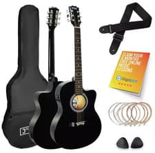 Image of 3rd Avenue Electro-Acoustic Guitar Full Size 40in Suitable For Beginners Age 12+