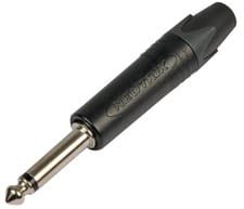 Image of NEUTRIK - Jack Plug, 6.35mm, Mono, Straight, Black