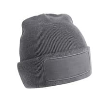 Image of Beechfield Original Recycled Woven Patch Beanie  PC4697