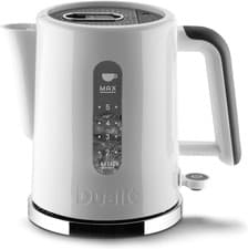 Image of Dualit Studio Kettle | 1.5L 2.4KW Jug Kettle in White with Polished Trim | Dual