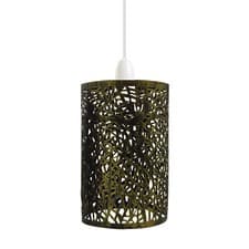 Image of Modern Light Shade Easy Fit Ceiling Cage Pendant Metal Lampshade Drum Style