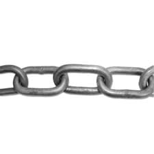 Image of L3322 - ENGLISH CHAIN Hot Galvanised Welded Steel Chain - 6.5mm GALV 15m