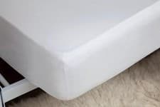 Image of 400 Thread Count Egyptian Cotton Fitted Sheet in White All Sizes 30cm - 46cm